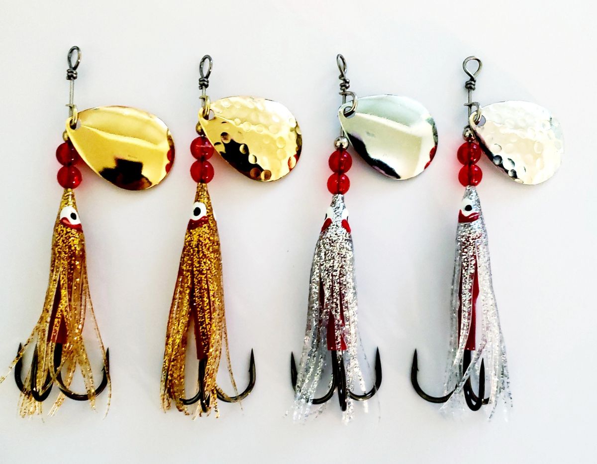 SAVAGE STRIKE - Hoochie Salmon Spinners - 3.5 Colorado - Foto 10